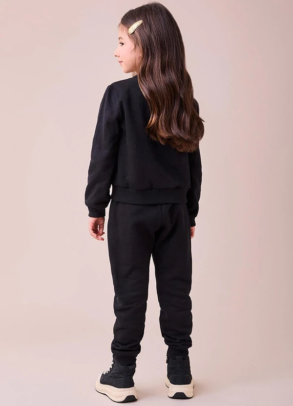 Momi - Conjunto Preto com Estampa de Laço Preto 2