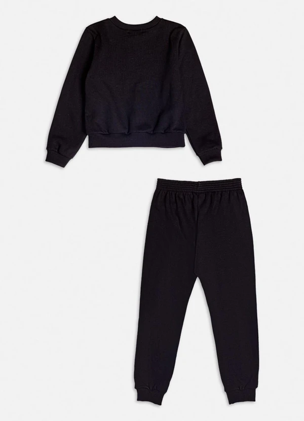 Momi - Conjunto Preto com Estampa de Laço Preto 4