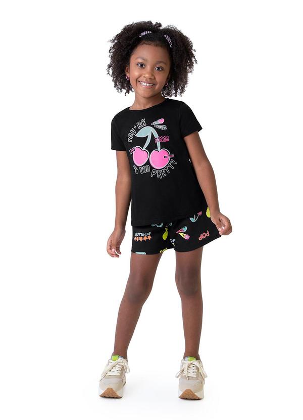 Malwee Kids - Conjunto Preto Too Pretty com Glitter 2