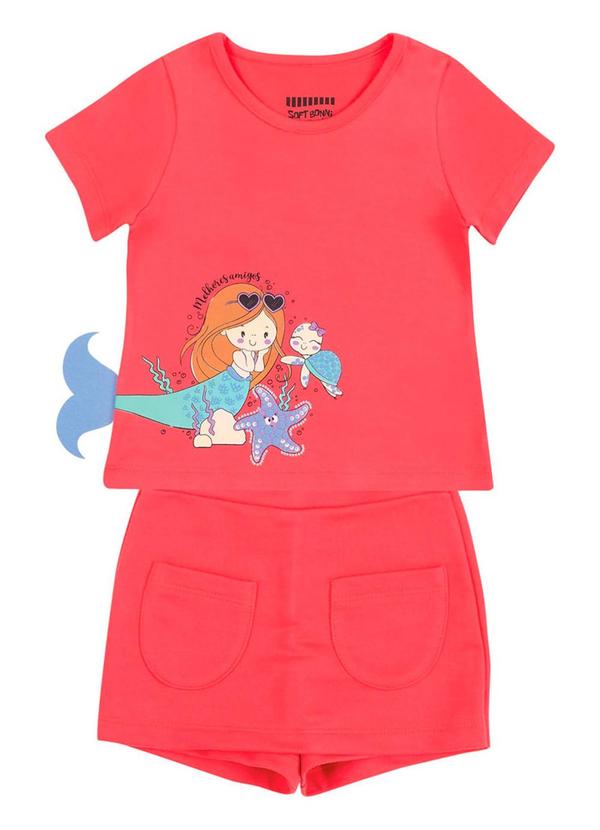 Soft Bonni - Conjunto Primeiros Passos Cotton Moletinho Rosa