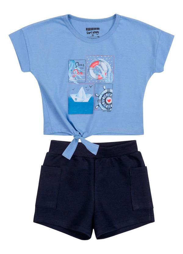 Soft Bonni - Conjunto Primeiros Passos Moletinho Azul