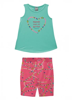 Malwee Kids - Conjunto Pulseira da Amizade com Glitter Verde - MALWEE KIDS