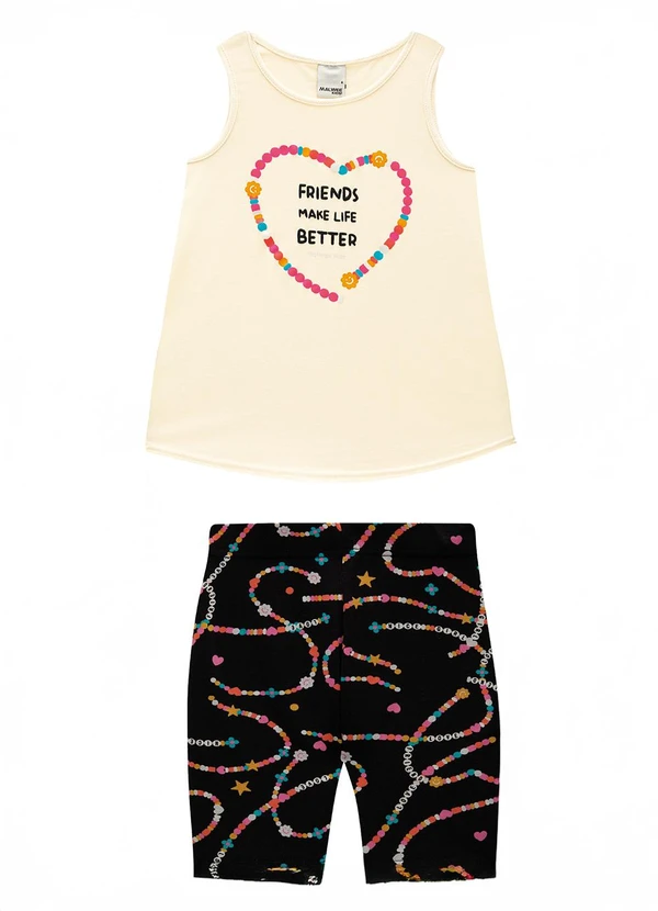 Malwee Kids - Conjunto Pulseira da Amizade Off White