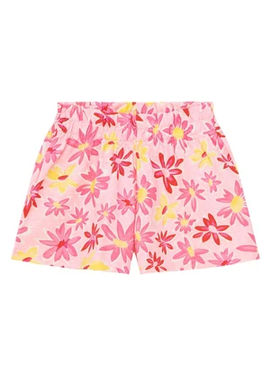 Duduka - Conjunto Regata Abelha e Short Flores Rosa - DUDUKA