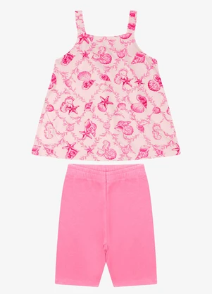 Rovi Kids - Conjunto Regata com Ciclista Rosa - ROVI KIDS
