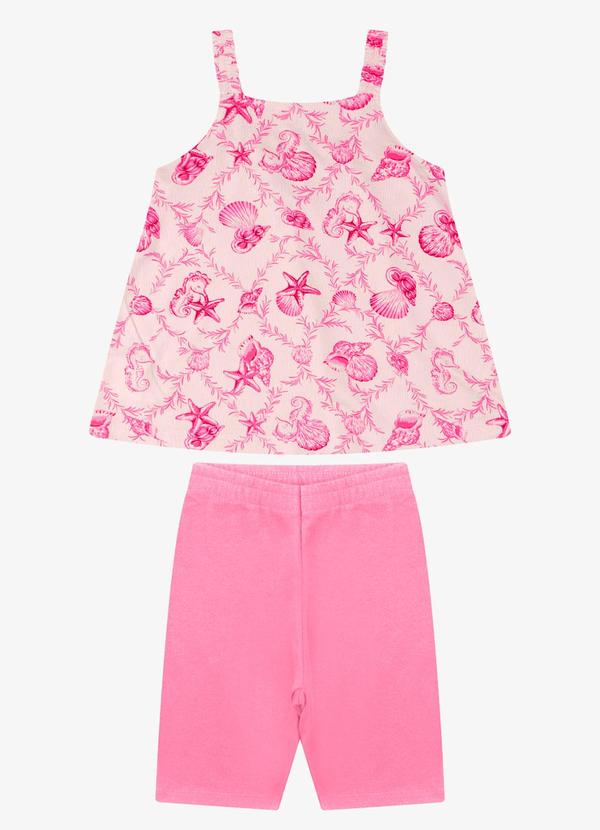 Rovi Kids - Conjunto Regata com Ciclista Rosa