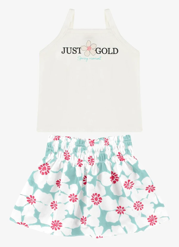 Rovi Kids - Conjunto Regata com Saia Azul