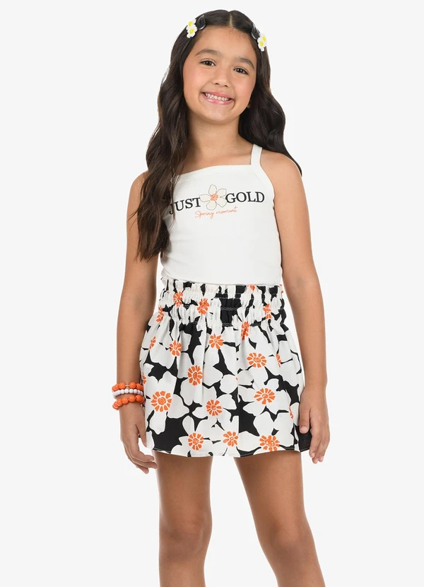 Rovi Kids - Conjunto Regata com Saia Preto