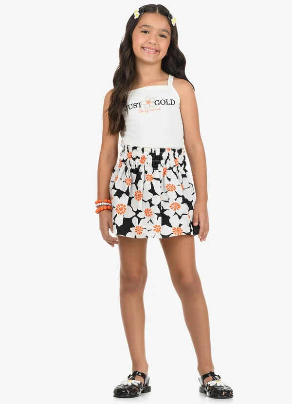 Rovi Kids - Conjunto Regata com Saia Preto 3