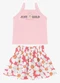 Rovi Kids - Conjunto Regata com Saia Rosa - variação: Rosa