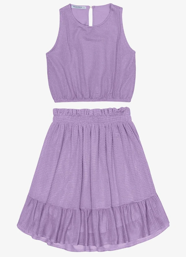 Trick Nick - Conjunto Regata com Saia Screen Shiny Roxo 6