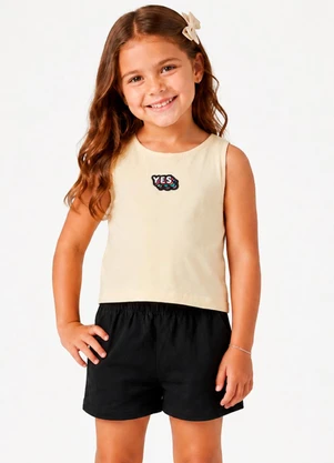 Select - Conjunto Regata com Shorts Amarelo - SELECT