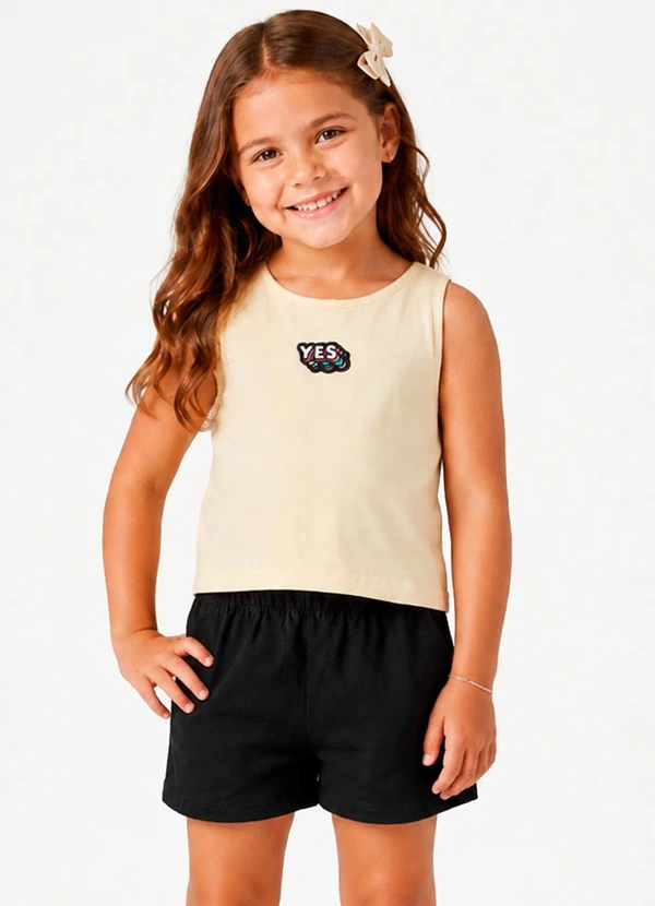 Select - Conjunto Regata com Shorts Amarelo