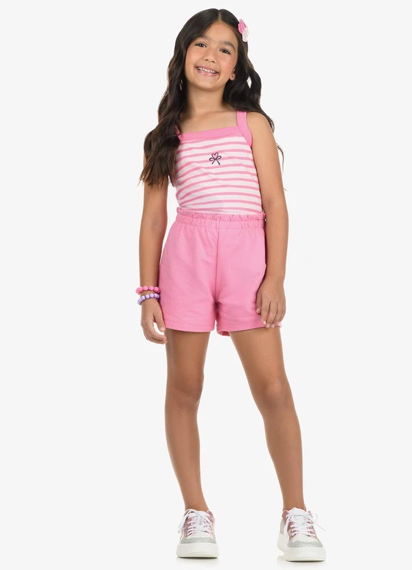Rovi Kids - Conjunto Regata com Shorts Cotton Rosa 3