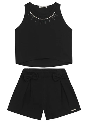 Trick Nick - Conjunto Regata com Shorts em Malhão Preto - TRICK NICK