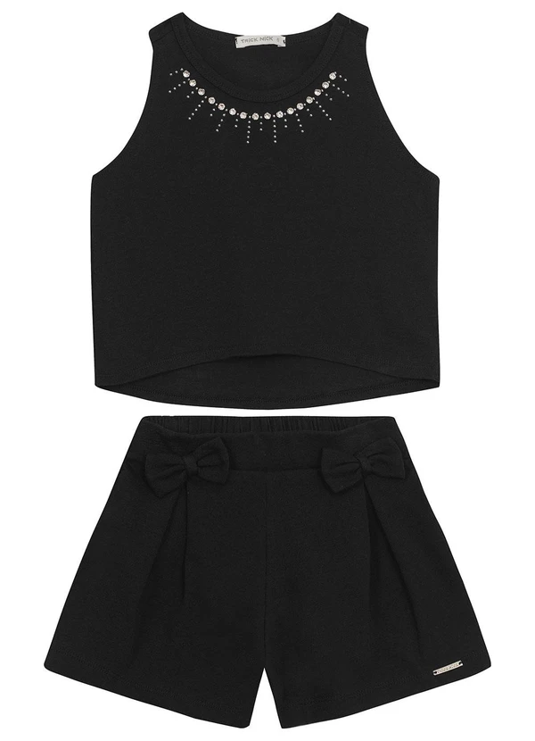 Trick Nick - Conjunto Regata com Shorts em Malhão Preto 2