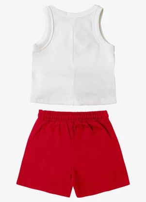 Trick Nick - Conjunto Regata com Shorts Infantil Bege - TRICK NICK