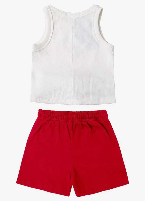 Trick Nick - Conjunto Regata com Shorts Infantil Bege 2