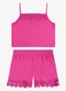 Rovi Kids - Conjunto Regata com Shorts Infantil Rosa - variação: Rosa