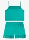 Rovi Kids - Conjunto Regata com Shorts Infantil Rosa - variação: Verde