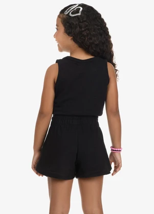 Rovi Kids - Conjunto Regata com Shorts Malhão Fruit Preto - ROVI KIDS