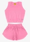 Rovi Kids - Conjunto Regata com Shorts Malhão Fruit Rosa - variação: Rosa