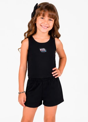 Select - Conjunto Regata com Shorts Preto - SELECT