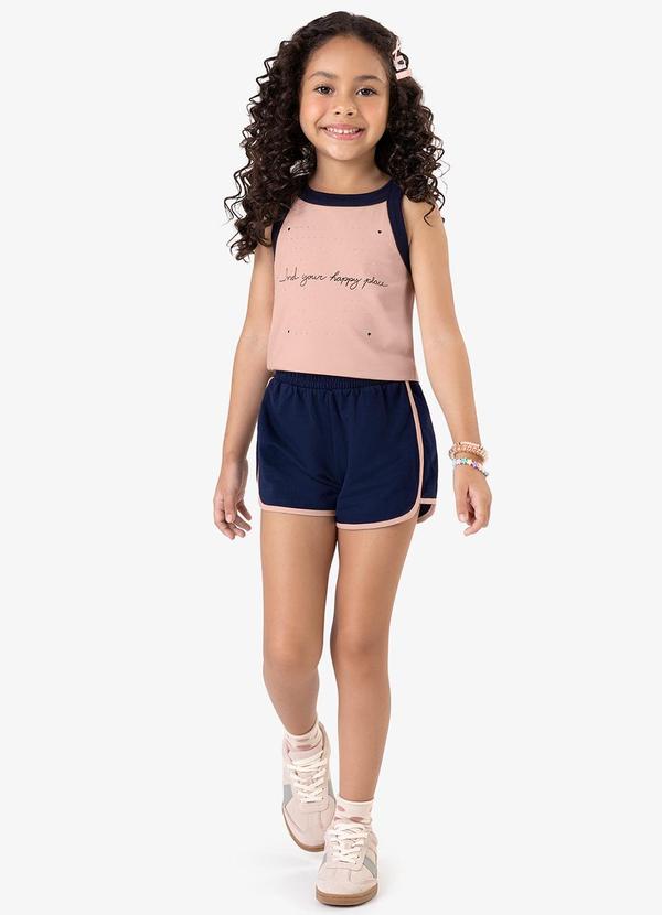 Rovi Kids - Conjunto Regata com Shorts Rosa 3