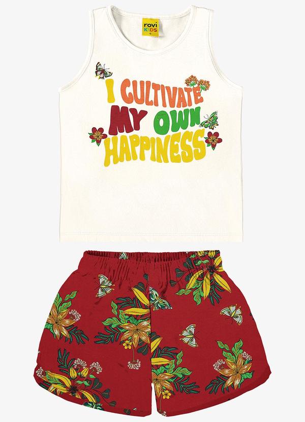 Rovi Kids - Conjunto Regata com Shorts Bege 1