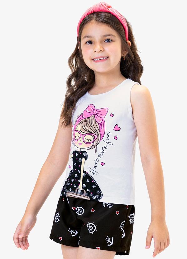 Rovi Kids - Conjunto Regata com Shorts Branco