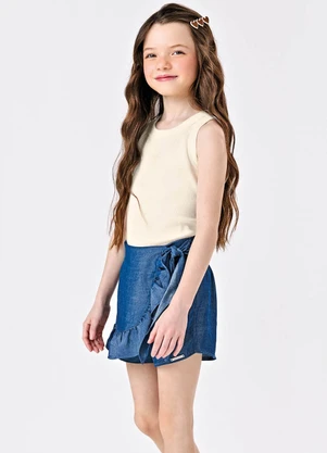 Trick Nick - Conjunto Regata com Shorts Saia Azul - TRICK NICK