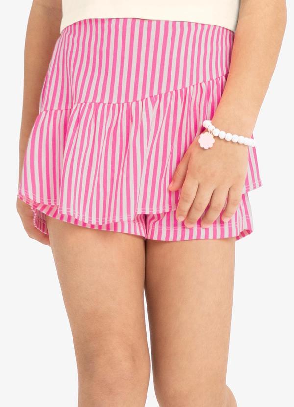 Rovi Kids - Conjunto Regata com Shorts Saia Bege 5