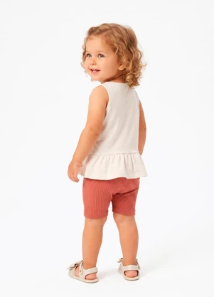 Sweet Lemon - Conjunto Regata com Silk Ciclista Bege - SWEET LEMON