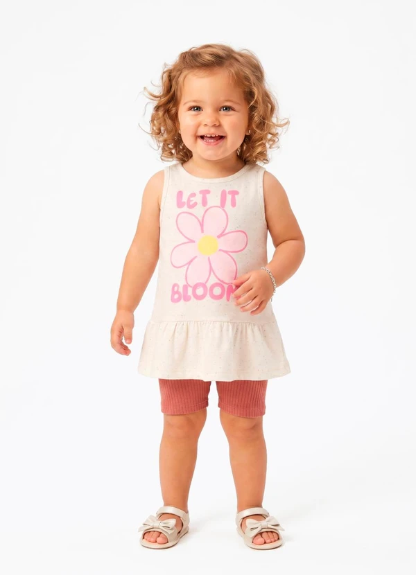 Sweet Lemon - Conjunto Regata com Silk Ciclista Bege