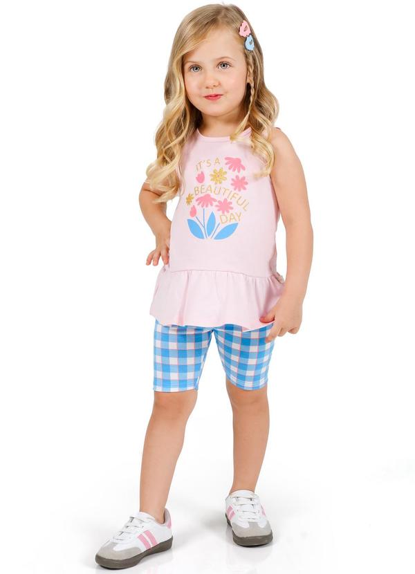 Tink Bink - Conjunto Regata com Silk e Ciclista Rosa 1