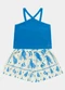 Fakini Kids - Conjunto Regata Cropped e Short Rosa - variação: Azul