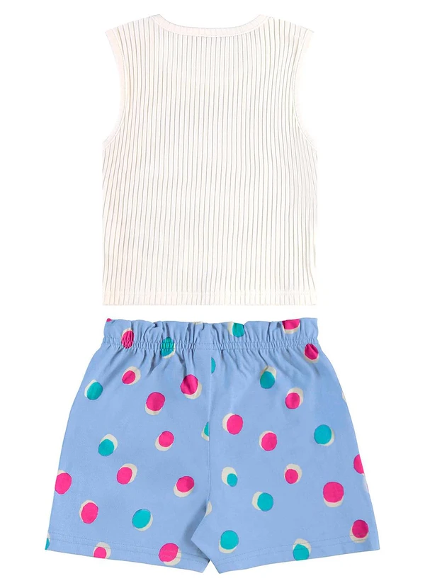 Bee Loop - Conjunto Regata Cropped e Short Bege 3