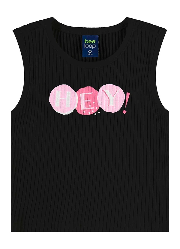 Bee Loop - Conjunto Regata Cropped e Short Preto 3