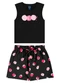 Bee Loop - Conjunto Regata Cropped e Short Vermelho - variação: Preto