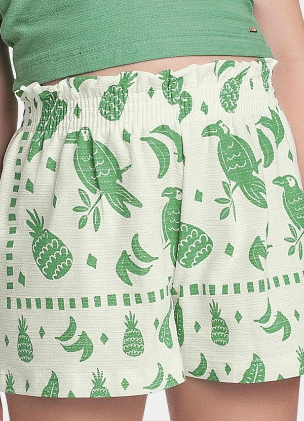 Fakini Kids - Conjunto Regata Cropped e Short Verde 4
