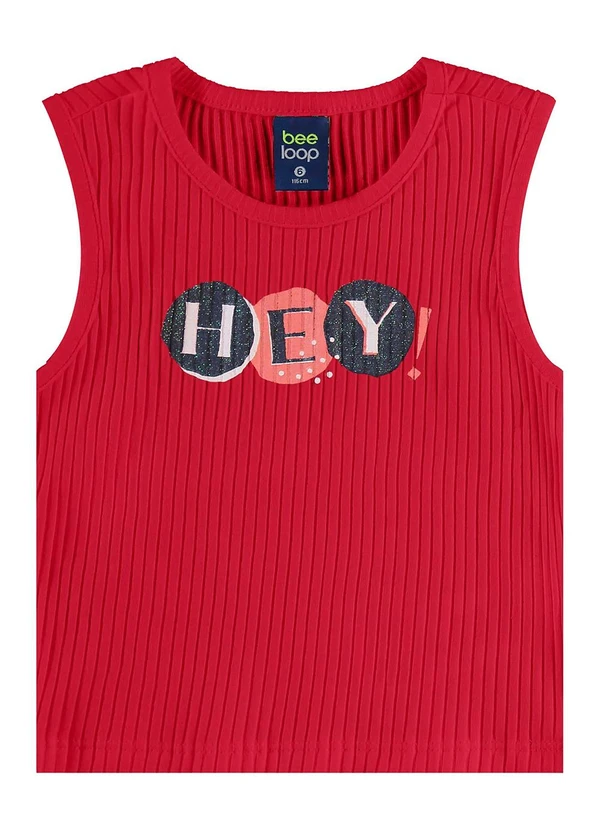 Bee Loop - Conjunto Regata Cropped e Short Vermelho 3