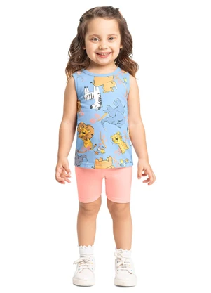 Conjunto Regata e Bermuda Infantil Bee Loop Azul - BEE LOOP