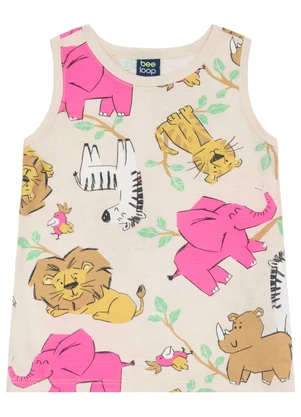 Conjunto Regata e Bermuda Infantil Bee Loop Bege - BEE LOOP