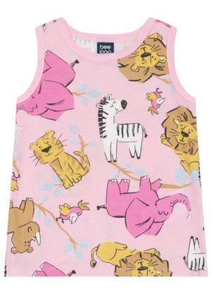 Conjunto Regata e Bermuda Infantil Bee Loop Rosa - BEE LOOP
