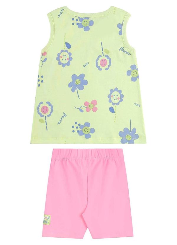 Bee Loop - Conjunto Regata e Bermuda Menina Verde 2