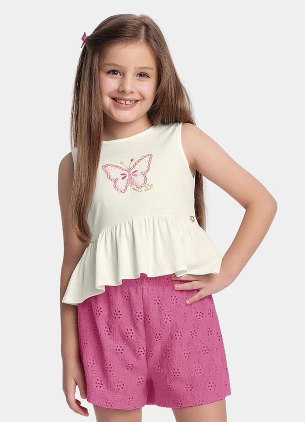 Fakini Kids - Conjunto Regata e Short Bege 2