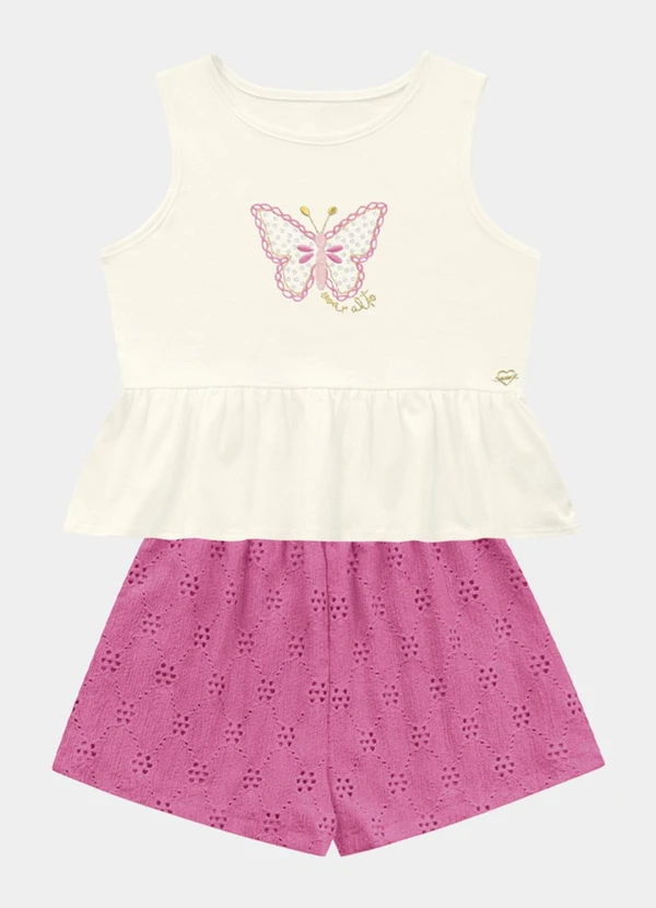 Fakini Kids - Conjunto Regata e Short Bege 5