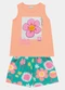 Fakini Kids - Conjunto Regata e Short Rosa - variação: Laranja