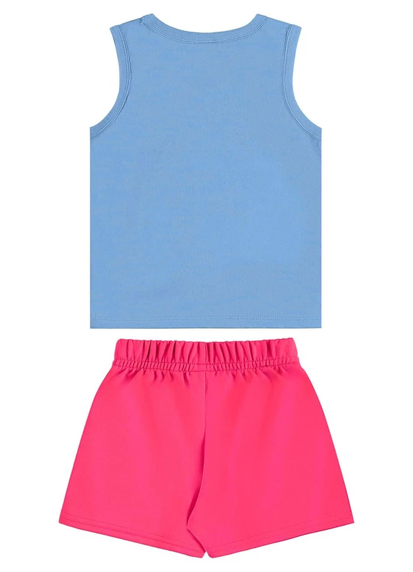 Bee Loop - Conjunto Regata e Short Menina Azul 2