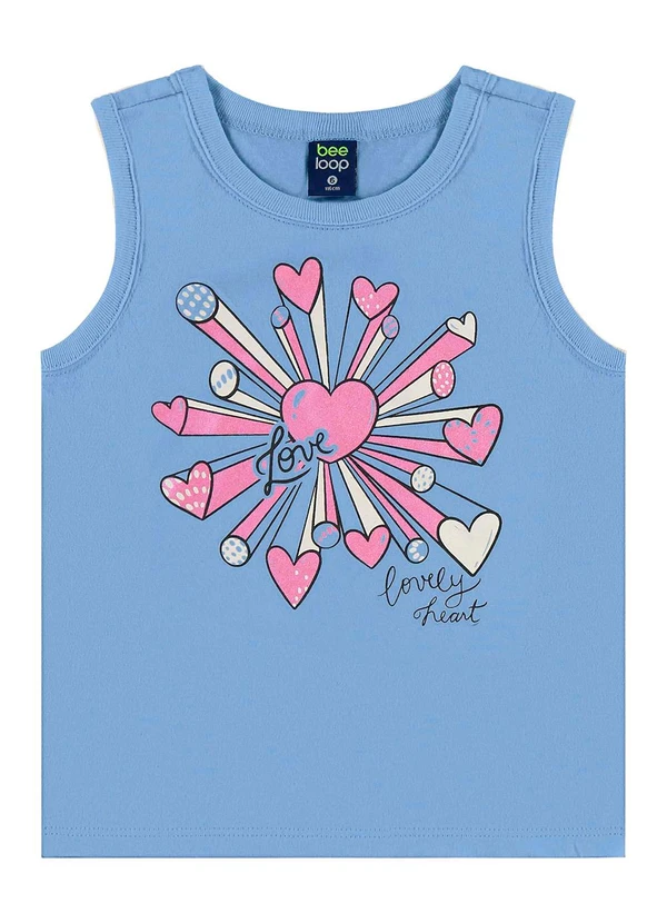 Bee Loop - Conjunto Regata e Short Menina Azul 3